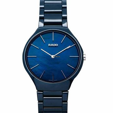  Rado R27005902 - True Thinline Quartz Blue Dial Ceramic Ladies Watch </h1> 