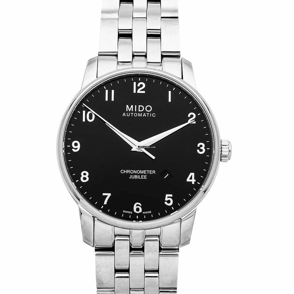 Mido Baroncelli III M8690.4.18.1 - Baroncelli III Automatic Black Dial Stainless Steel Men's Watch </h1>