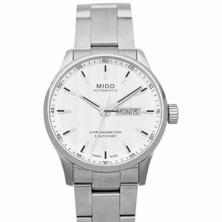  Mido Multifort M038.431.11.031.00 - Multifort Automatic White Dial Stainless Steel Men's Watch </h1> 