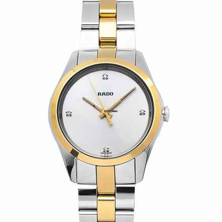  Rado HyperChrome R32975722 - Hyperchrome Quartz Silver Dial Stainless Steel Ladies Watch </h1> 