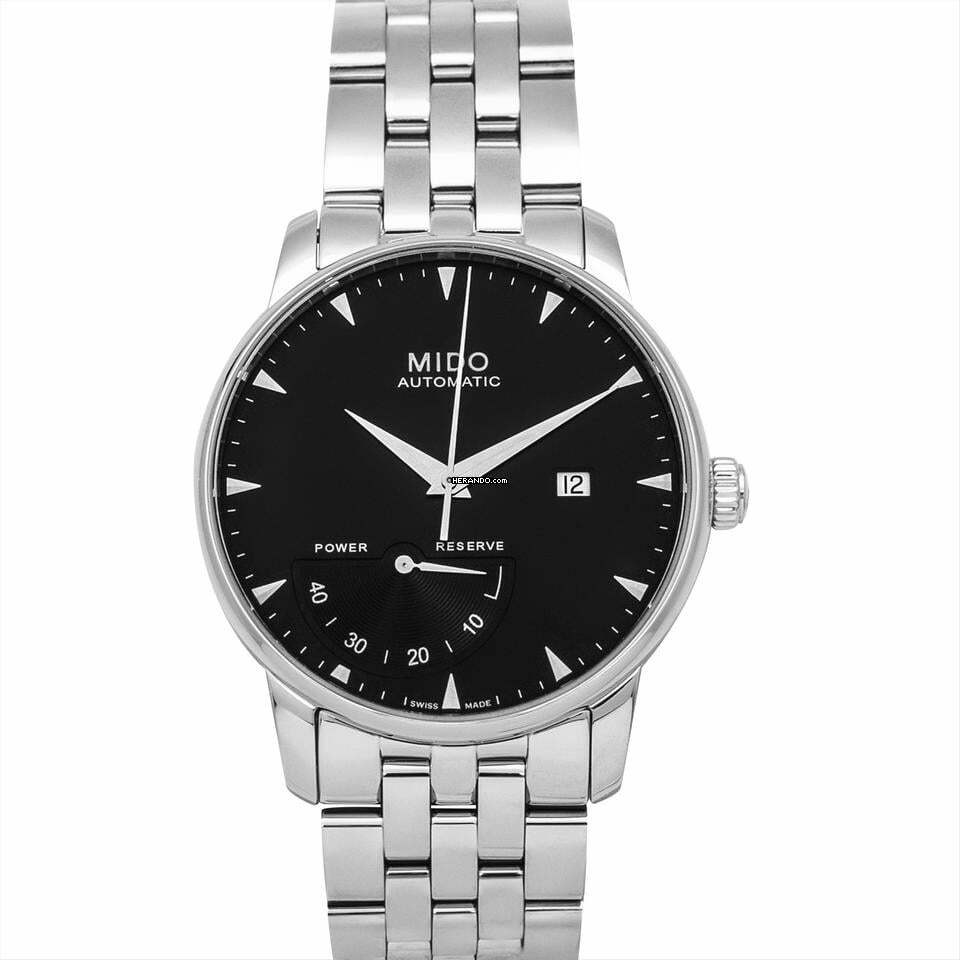 Mido Baroncelli III M8605.4.18.1 - Baroncelli III Automatic Black Dial Stainless Steel Men's Watch </h1>