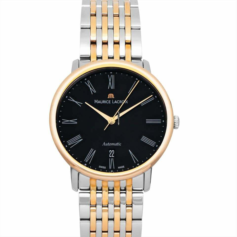 Maurice Lacroix Les Classiques Tradition LC6067-PS103-310 - Les Classiques Automatic Black Dial Stainless Steel Men's Watch </h1>