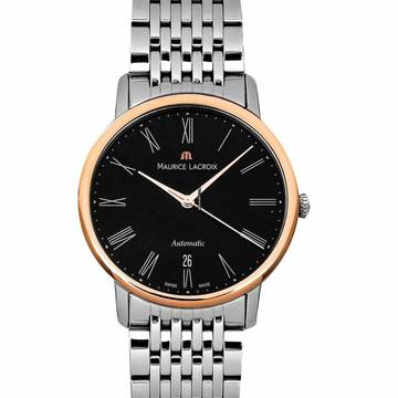  Maurice Lacroix Les Classiques Tradition LC6067-PS102-310 - Les Classiques Automatic Black Dial 18kt Rose Gold Men's Watch </h1> 