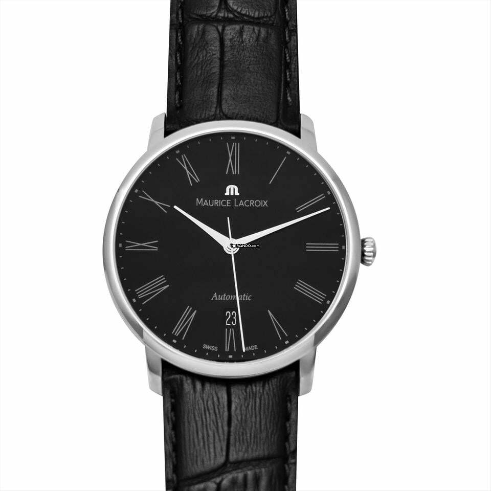 Maurice Lacroix Les Classiques Tradition LC6067-SS001-310 - Les Classiques Automatic Black Dial Stainless Steel Men's Watch </h1>