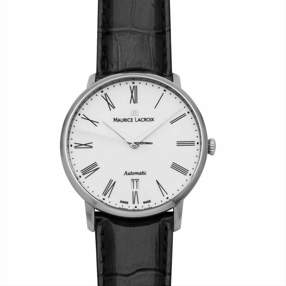 Maurice Lacroix Les Classiques Tradition LC6067-SS001-110 - Les Classiques Automatic White Dial Stainless Steel Men's Watch </h1>