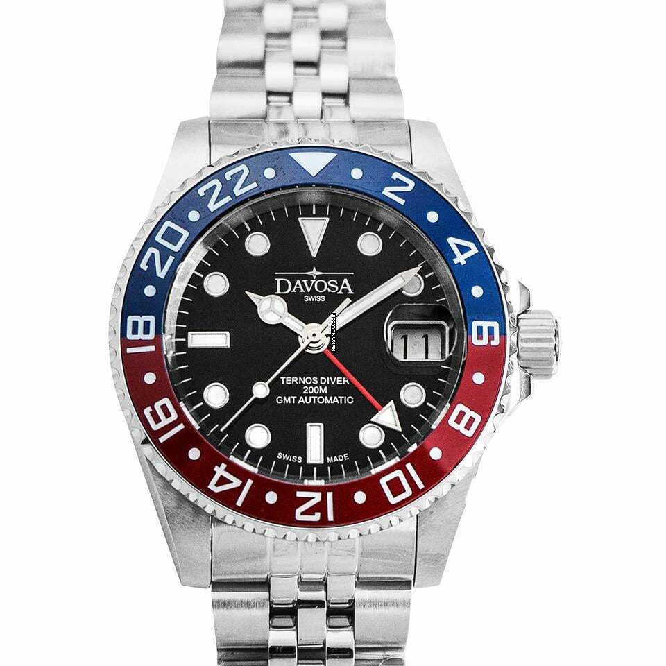 Davosa 16159006 - Automatic Black Dial Stainless Steel Men's Watch </h1>