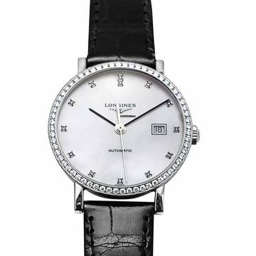  Longines Elegant L43100872 - Elegant Automatic Mother of pearl Dial Stainless Steel Ladies Watch </h1> 
