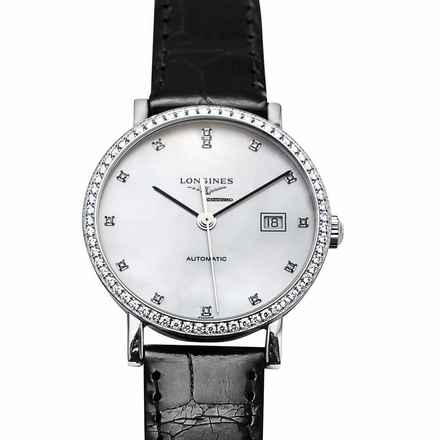  Longines Elegant L43100872 - Elegant Automatic Mother of pearl Dial Stainless Steel Ladies Watch </h1> 