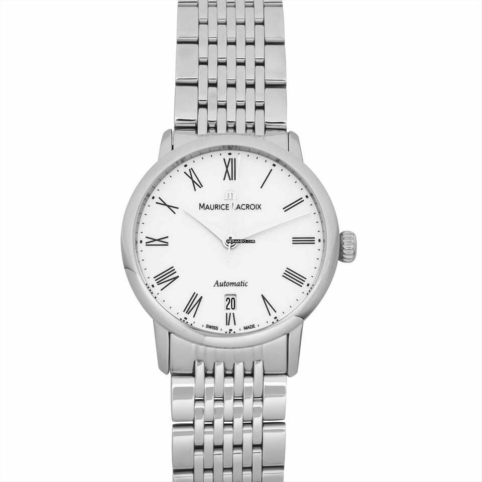 Maurice Lacroix Les Classiques Tradition LC6063-SS002-110 - Les Classiques Automatic White Dial Stainless Steel Ladies Watch </h1>