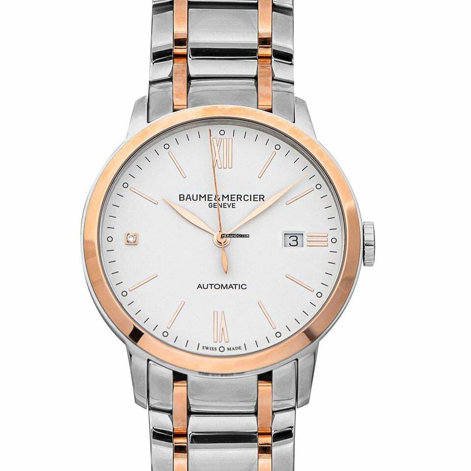 Baume & Mercier Classima M0A10456 - Classima Automatic White Dial Stainless Steel Men's Watch </h1>