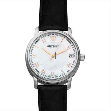  Montblanc Tradition 114366 - Tradition Automatic Mother of pearl Dial Stainless Steel Ladies Watch </h1> 