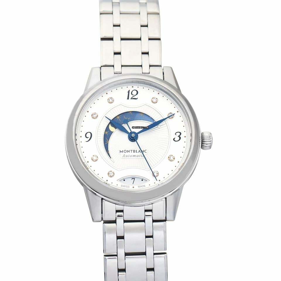 Montblanc Bohème 114731 - Boheme Automatic White Dial Stainless Steel Ladies Watch </h1>