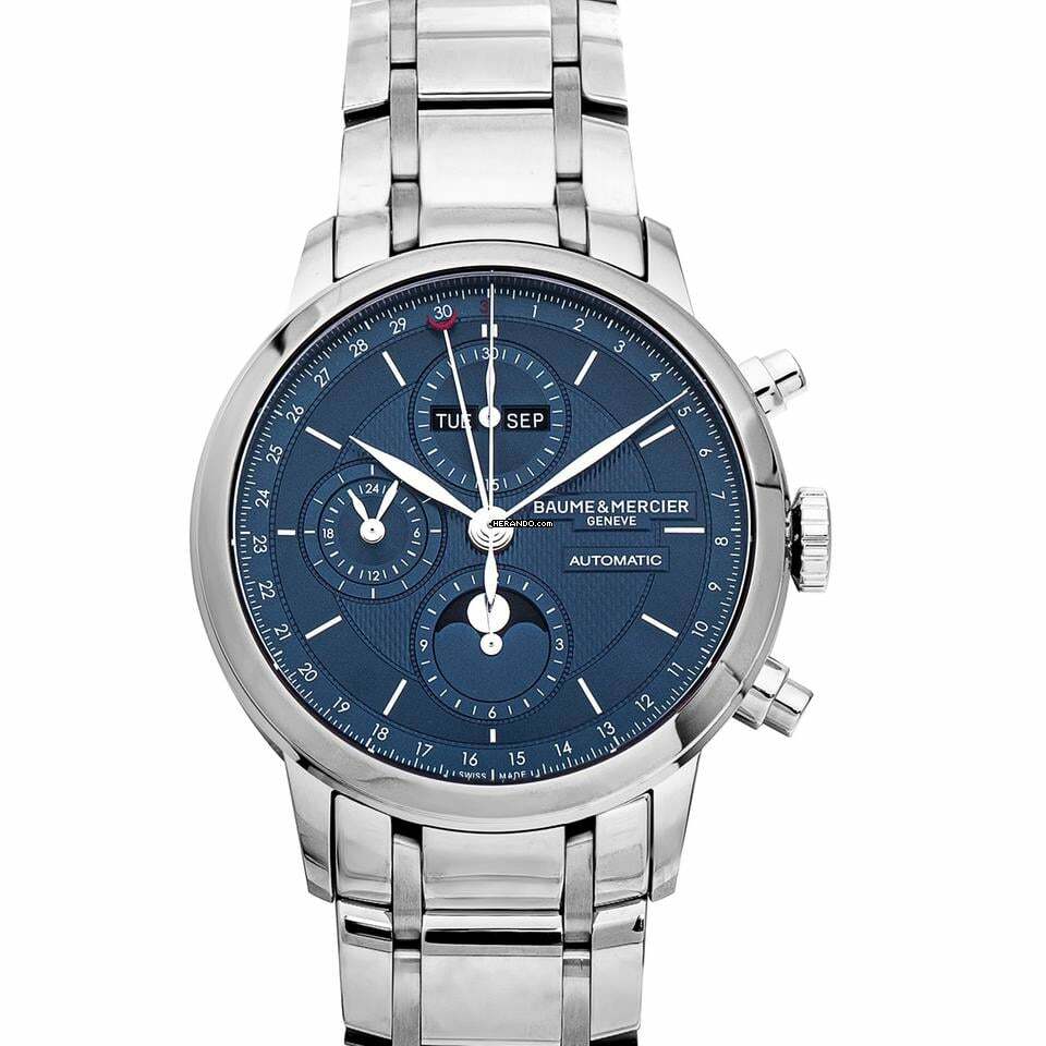 Baume & Mercier Classima M0A10485 - Classima Automatic Blue Dial Stainless Steel Men's Watch </h1>