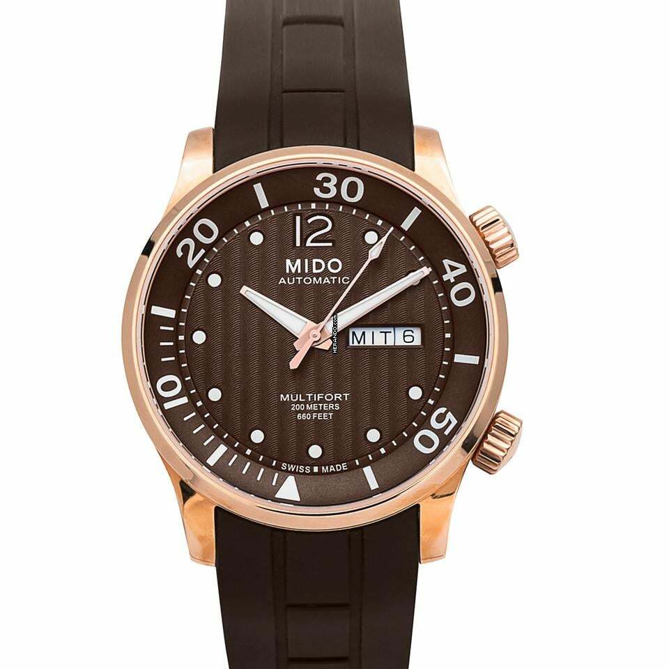 Mido Multifort M005.930.37.290.00 - Multifort Automatic Brown Dial Stainless Steel Men's Watch </h1>