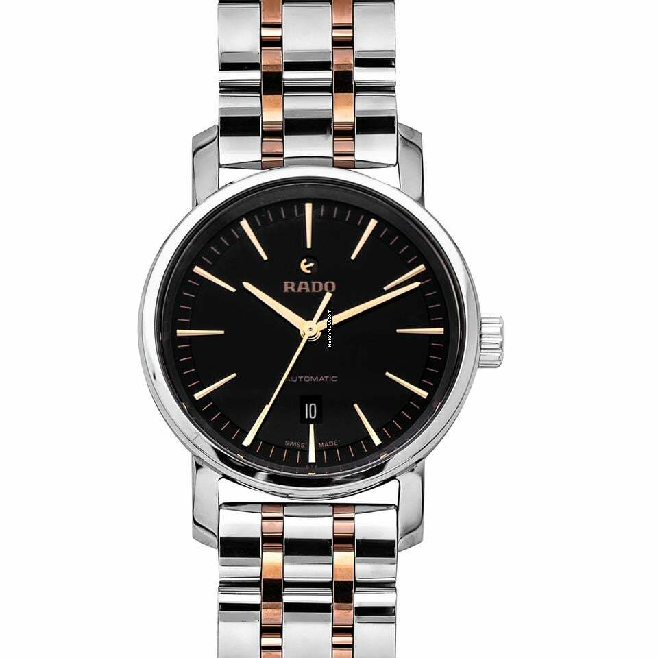 Rado DiaMaster R14050163 - Diamaster Automatic Black Dial Stainless Steel Ladies Watch </h1>