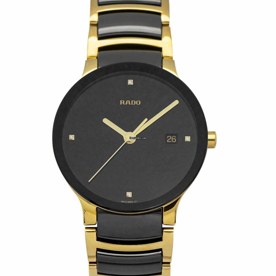 Rado Centrix R30929712 - Centrix Quartz Black Dial Stainless Steel Men's Watch </h1>