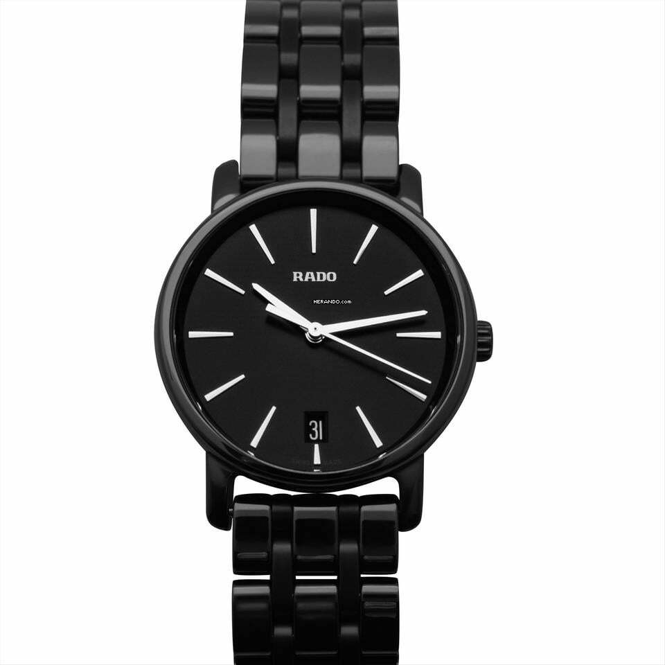 Rado DiaMaster R14063182 - Diamaster Quartz Black Dial Ceramic Ladies Watch </h1>