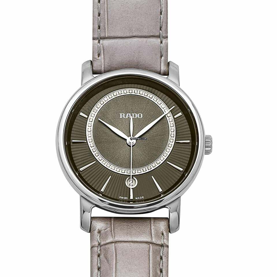 Rado DiaMaster R14064715 - Diamaster Quartz Grey Dial Ceramic Ladies Watch </h1>