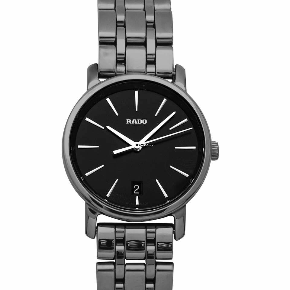 Rado DiaMaster R14064177 - Diamaster Quartz Black Dial Ceramic Ladies Watch </h1>