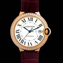 Thumbnail von Cartier Ballon Bleu WJBB0056 - Ballon Bleu de Cartier Automatic Silver Dial 18kt Rose Gold Ladies Watch </h1>