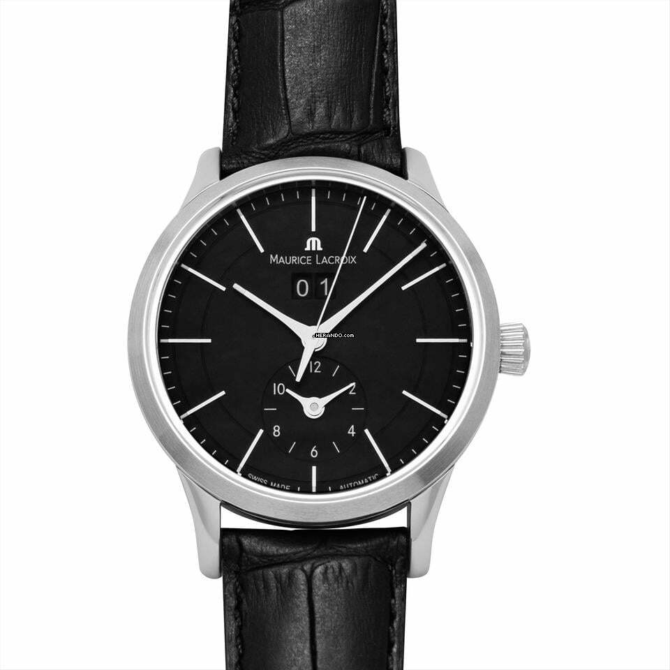 Maurice Lacroix Les Classiques Date LC6088-SS001-330 - Les Classiques Automatic Black Dial Stainless Steel Men's Watch </h1>