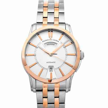  Maurice Lacroix Pontos Day Date PT6158-PS103-13E - Pontos Automatic Silver Dial Stainless Steel Men's Watch </h1> 