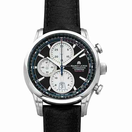  Maurice Lacroix Pontos Chronographe Rétro PT6288-SS001-330 - Pontos Automatic Black Dial Stainless Steel Men's Watch </h1> 