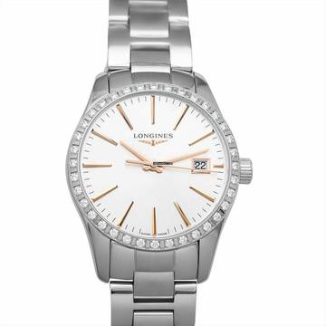  Longines HydroConquest L23860726 - HydroConquest Quartz Silver Dial Stainless Steel Ladies Watch </h1> 