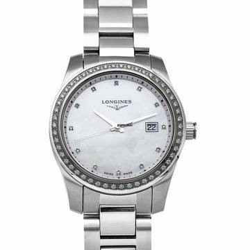  Longines L34010876 - HydroConquest Quartz Mother of pearl Dial Stainless Steel Ladies Watch </h1> 