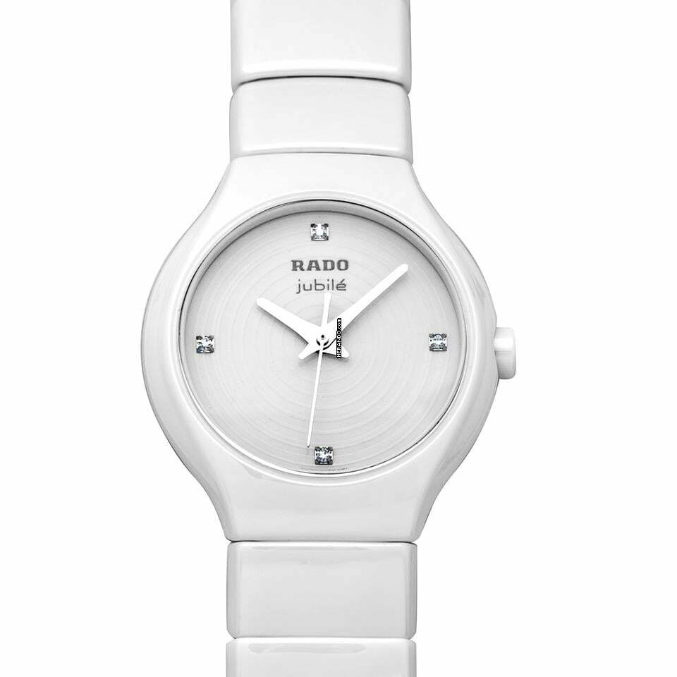 Rado True R27696712 - True Quartz White Dial Ceramic Ladies Watch </h1>