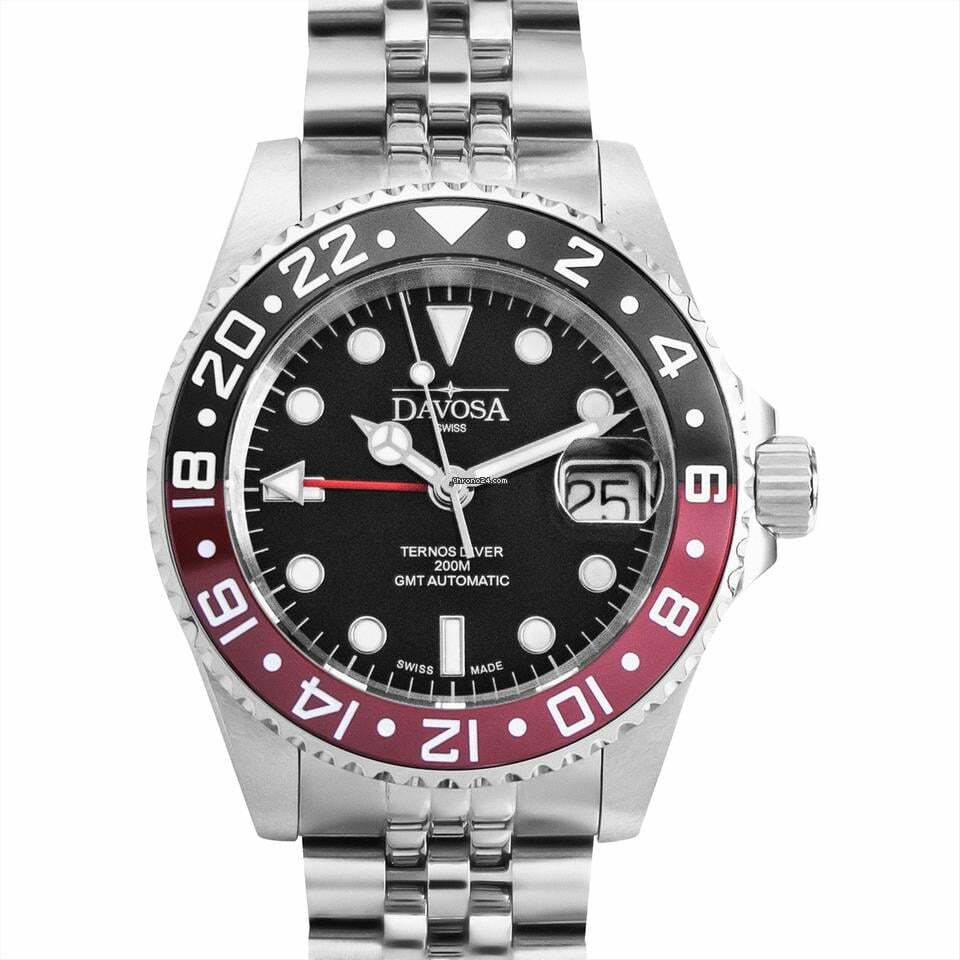 Davosa 16159009 - Automatic Black Dial Stainless Steel Men's Watch </h1>