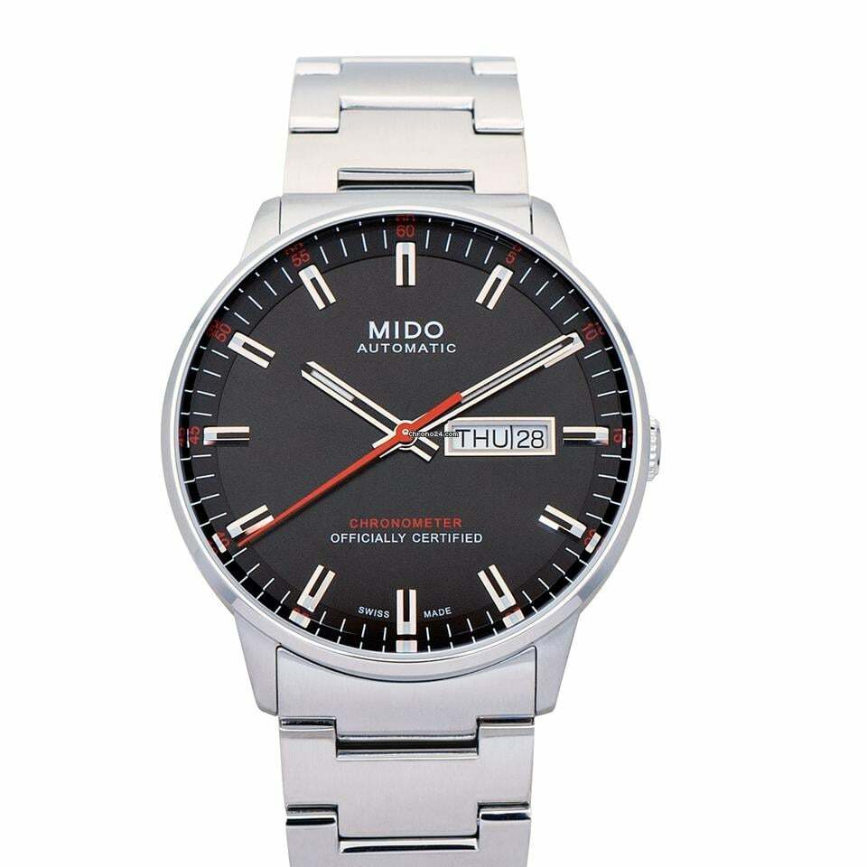 Mido Commander M021.431.11.051.00 - Commander II Automatic Black Dial Stainless Steel Men's Watch </h1>
