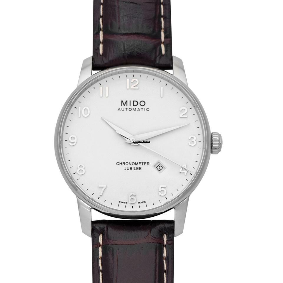 Mido Baroncelli III M8690.4.11.8 - Baroncelli III Automatic White Dial Stainless Steel Men's Watch </h1>