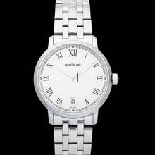 Thumbnail von Montblanc Tradition 112636 - Tradition Quartz White Dial Stainless Steel Men's Watch </h1>