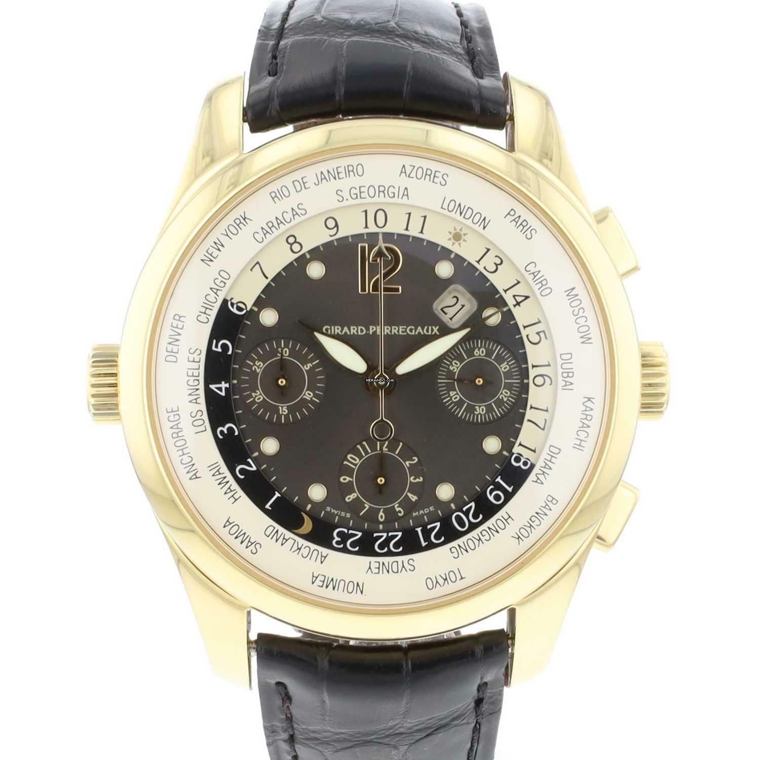 Girard Perregaux WW.TC Worldtimer Chrono WW.TC Yellow-Gold </h1>