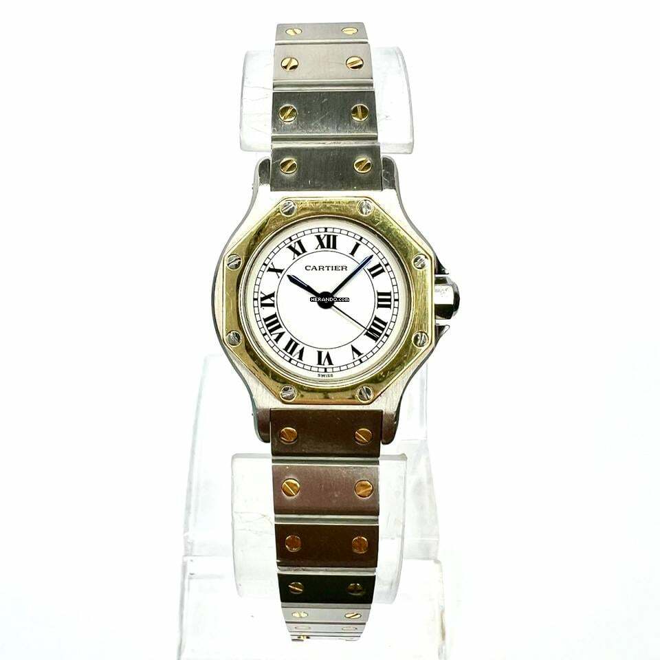 Cartier Santos OCTAGON 25mm Automatic 2 Tone Watch  </h1>