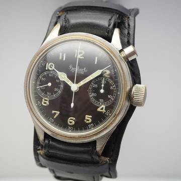  Hanhart Vintage Monopusher Eindrücker Chronograph WW2 Cal.40/50 </h1> 