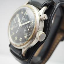 Thumbnail von Hanhart Vintage Monopusher Eindrücker Chronograph WW2 Cal.40/50 </h1>