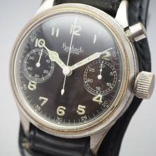 Thumbnail von Hanhart Vintage Monopusher Eindrücker Chronograph WW2 Cal.40/50 </h1>