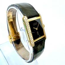 Thumbnail von Cartier Tank Quartz 21mm Goldplated Silver 0.65TCW Diamond Watch </h1>