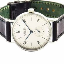 Thumbnail von NOMOS Tangente Stahl Handaufzug Glasboden Box Papiere Revision