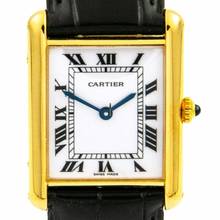 Thumbnail von Cartier Tank Française Gold 750 18kt Leder Revison bei Cartier Garantie