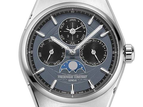  Frederique Constant Manufacture Slimline Perpetual Calendar Highlife Perpetual Calendar Stahl Automatik Armband Stahl Limitiert 41mm Ref.FC-775G4NH6B Box&Pap. Full Set Neu 