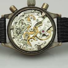 Thumbnail von Tutima Glashütte Tutima Luftwaffe Chronograph WW2 Urofa 59 Vintage RARE </h1>