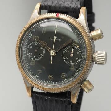  Tutima Glashütte Tutima Luftwaffe Chronograph WW2 Urofa 59 Vintage RARE </h1> 