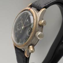 Thumbnail von Tutima Glashütte Tutima Luftwaffe Chronograph WW2 Urofa 59 Vintage RARE </h1>
