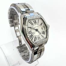 Thumbnail von Cartier Roadster Quartz 31mm Steel 0.75TCW DIAMOND Watch </h1>