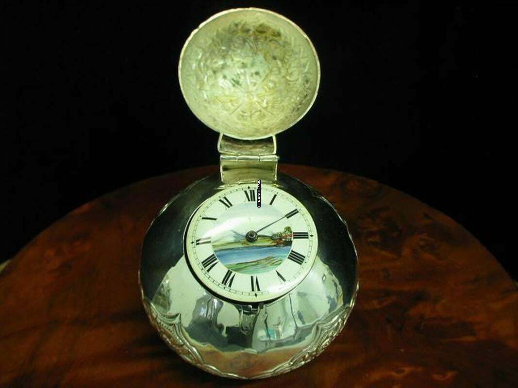 Geo Ellison London Kutscheruhr Spindeluhr Mit Schnecke & Kette </h1>