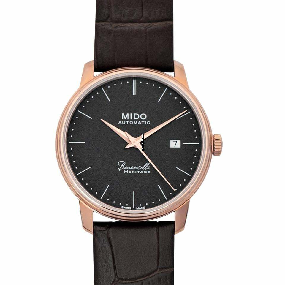 Mido Baroncelli III M027.407.36.080.00 - Baroncelli III Automatic Grey Dial Stainless Steel Men's Watch </h1>