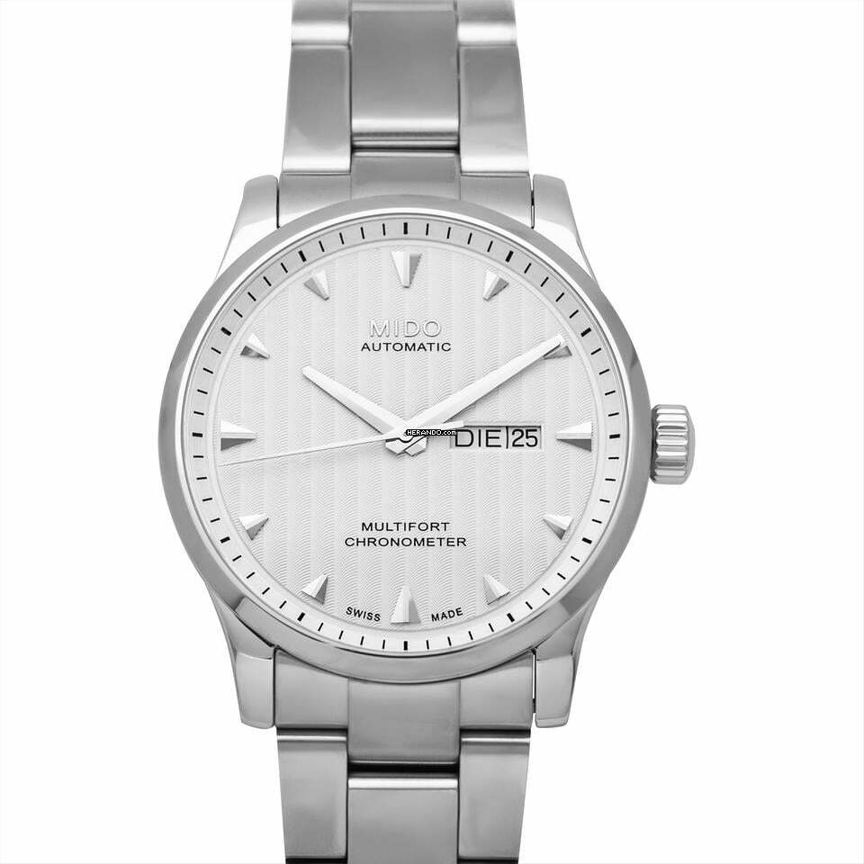 Mido Multifort M005.431.11.031.00 - Multifort Automatic Silver Dial Stainless Steel Men's Watch </h1>